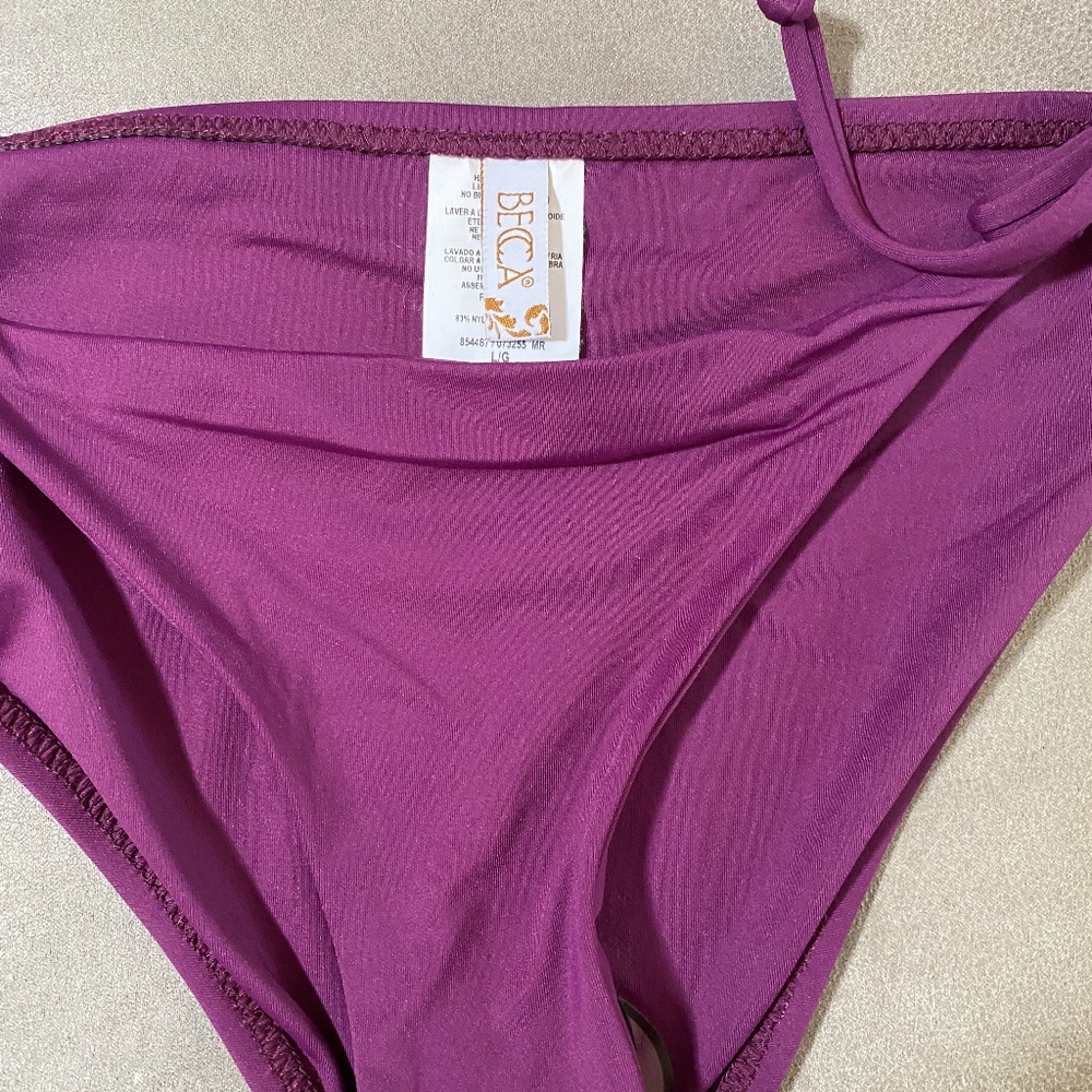 Becca Color Code Side Tie Bikini Bottoms Large